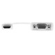 Rocstor  câble vidéo et adaptateur 0,15 m VGA (D-Sub) HDMI Type A (Standard) Blanc - Y10C119-W1
