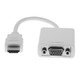 Rocstor  câble vidéo et adaptateur 0,15 m VGA (D-Sub) HDMI Type A (Standard) Blanc - Y10C119-W1