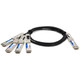 AddOn Networks  câble InfiniBand et à fibres optiques 2,5 m QSFP-DD 4x QSFP28 Noir, Métallique - CAB-D-4Q-200G2-5M-AO