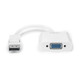 Rocstor 0.15m, Displayport/VGA 0,15 m VGA (D-Sub) Blanc - Y10A102-W1