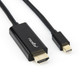 Rocstor  câble vidéo et adaptateur 1 m Mini DisplayPort HDMI Type A (Standard) Noir - Y10C195-B1