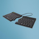R-Go Tools Clavier ergonomique R-Go Split Break avec logiciel de pause, clavier ergonomique divisé, QWERTY (US), bluetooth, noir - RGOSBUSWLBL