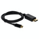 AddOn Networks  câble vidéo et adaptateur 1,8 m USB Type-C DisplayPort Noir - USBC2DPMM6F