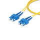 StarTech.com Câble Fibre Optique de 1m Duplex Monomode SC à SC (UPC) OS2, 9/125µm, 40G/100G, Cordon Fibre Optique, Insensible à la Courbure, Faible Perte d'Insertion, Cordon Patch Fibre LSZH - SMDOS2SCSC1M