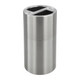 Safco Dual Recycling Receptacle 113,5 L Rond Aluminium - 9931SS