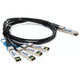 AddOn Networks  câble InfiniBand et à fibres optiques 4 m QSFP28 4xSFP28 Noir - QSFP-4SFP25G-CU4M-AO