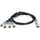 AddOn Networks  câble InfiniBand et à fibres optiques 4 m QSFP28 4xSFP28 Noir - QSFP-4SFP25G-CU4M-AO