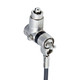 StarTech.com Antivol Universel 3-en-1 pour Ordinateur Portable, Câble de Verrouillage de 2m à Clé Maîtresse, Compatible avec Noble Wedge®/Nano/K-Slot, Serrure Universelle, Câble Antivol Résistant aux Coupures - UNIVKMKO-LAPTOP-LOCK