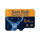 SanDisk  mémoire flash 64 Go MicroSD - SDSQUNR-064G-GN6VA