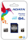 ADATA SDXC 64GB 64 Go UHS Classe 10 - ASDX64GUICL10-R