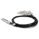 AddOn Networks  câble InfiniBand et à fibres optiques 1 m 4xQSFP56 QSFP-DD Noir, Argent - Q400G-4Q56G-PDAC1M-AO