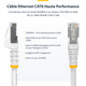 StarTech.com  câble de réseau Blanc 15,2 m S/FTP (S-STP) - NLWH-50F-CAT8-PATCH