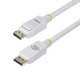 StarTech.com Câble DisplayPort 1.2 de 3m Blanc Certifié VESA, 4K 60Hz, 21.6Gbps, Connecteurs DP Verrouillables, Câble DisplayPort DP 1.2, Câble de Moniteur DP, M/M - DP12-CABLE-10FTW