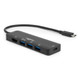 Rocstor  hub & concentrateur USB Type-C 5000 Mbit/s Noir - Y10A308-B1