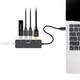 Rocstor  hub & concentrateur USB Type-C 5000 Mbit/s Noir - Y10A308-B1