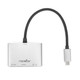 Rocstor USB-C MULTIPORT ADAPTER USB Type-C 5000 Mbit/s Noir, Argent - Y10A321-S1