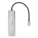 Rocstor  hub & concentrateur USB Type-C 10000 Mbit/s Noir, Argent - Y10A338-S1