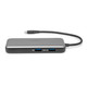 Rocstor  hub & concentrateur USB Type-C 10000 Mbit/s Gris - Y10A319-S1