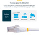 StarTech.com  câble de réseau Blanc 6,1 m S/FTP (S-STP) - NLWH-20F-CAT8-PATCH
