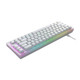 CHERRY K5V2 Compact clavier Gaming USB QWERTY Anglais Blanc - CX-K5V2-RGB-CPT-TPWHITE-R-US