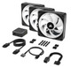 Corsair Air  système de refroidissement d’ordinateur Boitier PC Ventilateur 12 cm Noir 3 pièce(s) - CO-9051002-WW