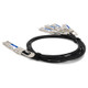 AddOn Networks  câble InfiniBand et à fibres optiques 2,5 m 4xQSFP28 QSFP-DD Noir, Argent - DAC-Q56DD-4Q28-2-5M-AO