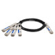 AddOn Networks  câble InfiniBand et à fibres optiques 2,5 m 4xQSFP28 QSFP-DD Noir, Argent - DAC-Q56DD-4Q28-2-5M-AO