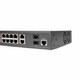 Rocstor SolidConnect SCM28 Géré L2 Gigabit Ethernet (10/100/1000) Connexion Ethernet, supportant l'alimentation via ce port (PoE) Noir - Y10S011-B1