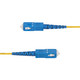 StarTech.com Câble Fibre Optique de 15m Simplex Monomode LC à SC (UPC) OS2, 9/125µm, 40G/100G, Cordon Fibre Optique, Insensible à la Courbure, Faible Perte d'Insertion, Cordon Patch Fibre LSZH - SPSMLCSC-OS2-15M