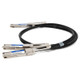 AddOn Networks  câble InfiniBand et à fibres optiques 1 m QSFP-DD 2xQSFP28 Noir, Argent - QDD-2QSFP28-400-CU1M-AO