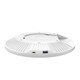 TP-Link Omada Pro  point d'accès réseaux locaux sans fil 3600 Mbit/s Blanc Connexion Ethernet, supportant l'alimentation via ce port (PoE) - AP9665