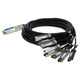 AddOn Networks  câble InfiniBand et à fibres optiques OSFP 8xSFP28 Noir, Argent - CAB-O-8S-200G-1M-AO
