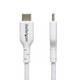 StarTech.com Câble de Charge USB-C de 3m, Charge et Synchronisation, 60W (3A) PD, Câble de Charge USB 2.0 pour Ordinateur Portable, Gaine TPE - Cordon de Charge USB C Blanc - USB2CC3MWHE