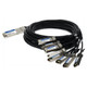 AddOn Networks  câble InfiniBand et à fibres optiques OSFP 8xSFP28 Noir, Argent - CAB-O-8S-200G-2M-AO