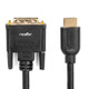 Rocstor  câble vidéo et adaptateur 1,82 m HDMI Type A (Standard) DVI-D Noir - Y10C263-B1