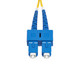 StarTech.com Câble Fibre Optique de 3m Duplex Monomode SC à SC (UPC) OS2, 9/125µm, 40G/100G, Cordon Fibre Optique, Insensible à la Courbure, Faible Perte d'Insertion, Cordon Patch Fibre LSZH - SMDOS2SCSC3M