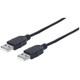 Manhattan  câble USB USB 2.0 0,5 m USB A Noir - 353885