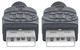 Manhattan  câble USB USB 2.0 0,5 m USB A Noir - 353885