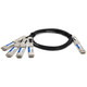 AddOn Networks  câble InfiniBand et à fibres optiques 1 m QSFP-DD 4x QSFP56 Noir, Métallique - QDD4QSFP56400CU1M-AO