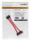 Rocstor  câble SATA 0,15 m Noir, Rouge - Y10A341-RD