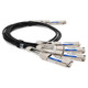 AddOn Networks  câble InfiniBand et à fibres optiques 4xQSFP56 QSFP-DD Noir, Argent - CAB-D-4Q-400G-2M-AO