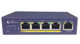 Amer Networks  commutateur réseau Non-géré L2 Fast Ethernet (10/100) Connexion Ethernet, supportant l'alimentation via ce port (PoE) Bleu - SD4P1