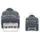 Manhattan  câble USB USB 2.0 3 m USB A Micro-USB B Noir - 325684