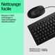 HP Ensemble combiné clavier et souris filaires 225 - AX2Y7AA