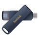SanDisk iXpand lecteur USB flash 128 Go USB Type-C / Lightning 3.2 Gen 1 (3.1 Gen 1) Bleu - SDIXD0N-128G-GN6NE SanDisk iXpand lecteur USB flash 128 Go USB Type-C / Lightning 3.2 Gen 1 (3.1 Gen 1) Bleu - SDIXD0N-128G-GN6NE