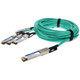 AddOn Networks  câble InfiniBand et à fibres optiques 4 m QSFP-DD 4x QSFP56 Turquoise - Q400G-4Q56G-AOC4M-AO