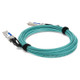 AddOn Networks  câble InfiniBand et à fibres optiques 10 m QSFP56 Vert, Argent - QSFP-200GB-AOC10M-AO