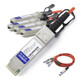 AddOn Networks 2m QSFP+ - 4xSFP+ câble InfiniBand et à fibres optiques QSFP+ 4xSFP+ Orange - QSFP-4X10G-AOC2M-AO