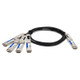 AddOn Networks  câble InfiniBand et à fibres optiques 2 m 4xQSFP56 QSFP-DD Noir, Argent - Q400G-4Q56G-PDAC2M-AO