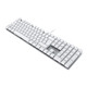CHERRY KC 200 MX clavier Universel USB QWERTY Anglais Argent, Blanc - G80-3950LIBUS-1